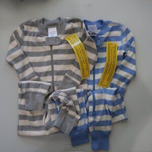 Hanna Andersson Pajamas 18-24 Months Zip Up One Piece Sleepers NWT